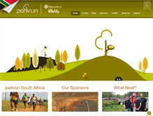Tablet Screenshot of parkrun.co.za